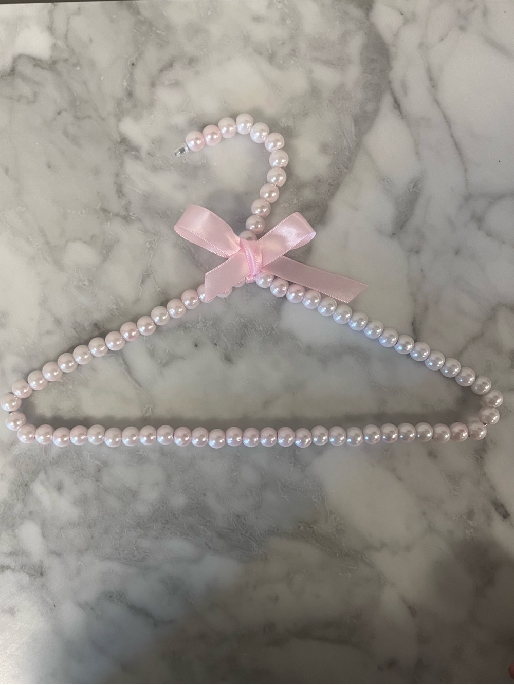 Pink Pearl Hanger with Ribbon Bow